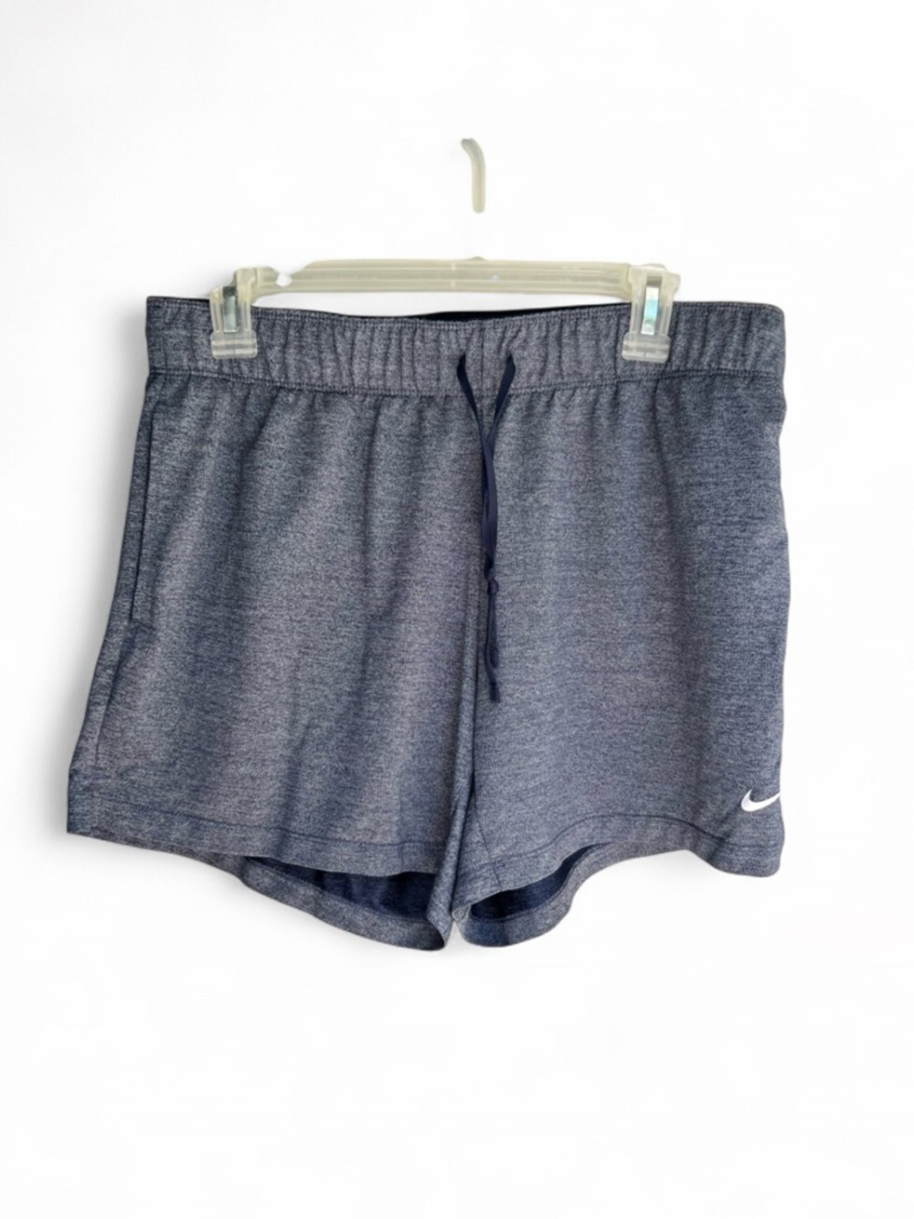 Nike women Black Heathered Dri-FIT Athletic Shorts size large